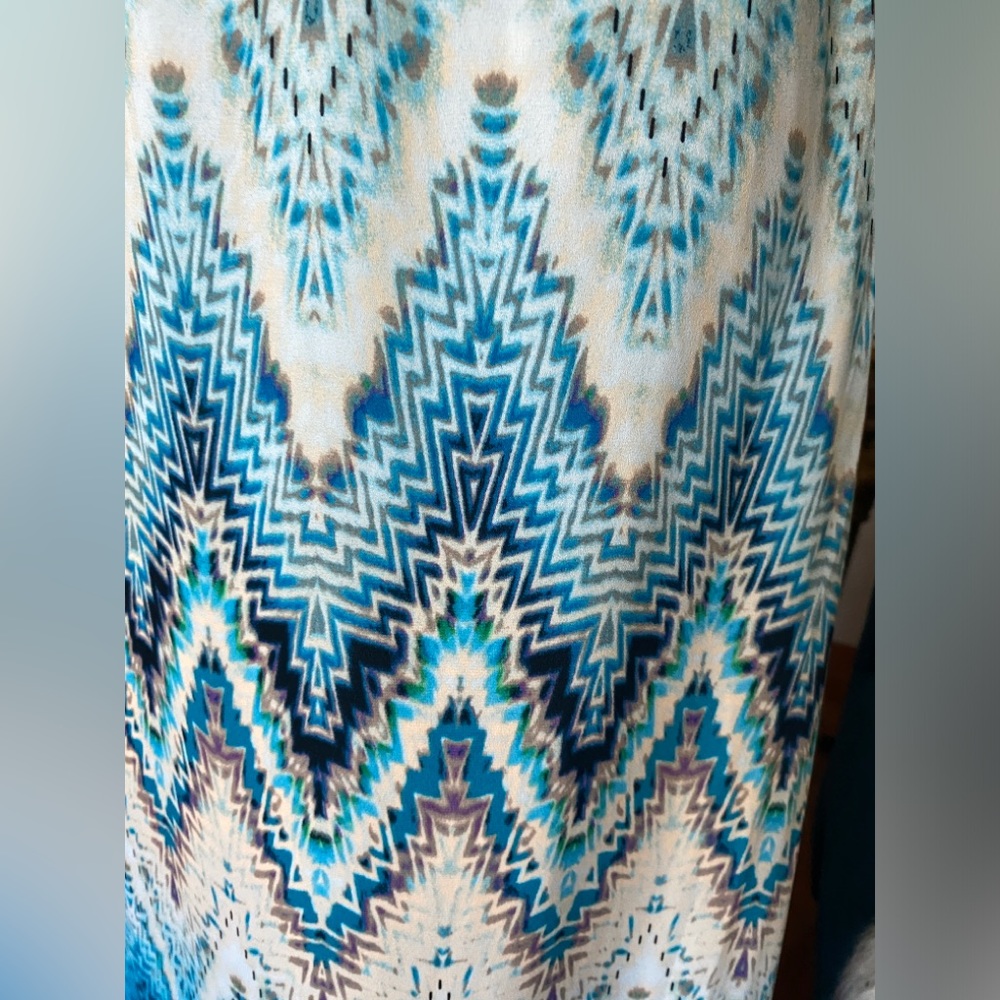Abstract Print Maxi Skirt - Picture 2 of 3